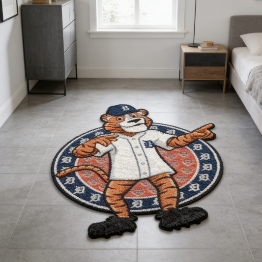 Detroit Tigers Mascot Rug