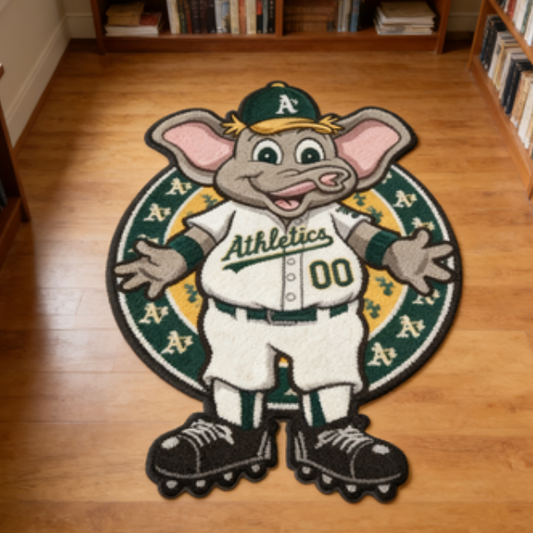 Oakland Athleticsm Mascot Rug