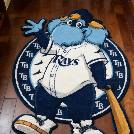 Tampa Bay Rays Mascot Rug