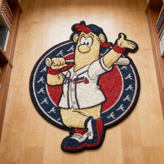 Atlanta Braves Mascot Rug
