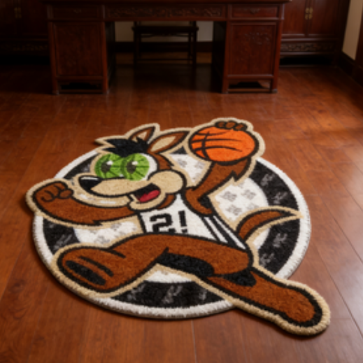 San Antonio spurs Mascot Rug