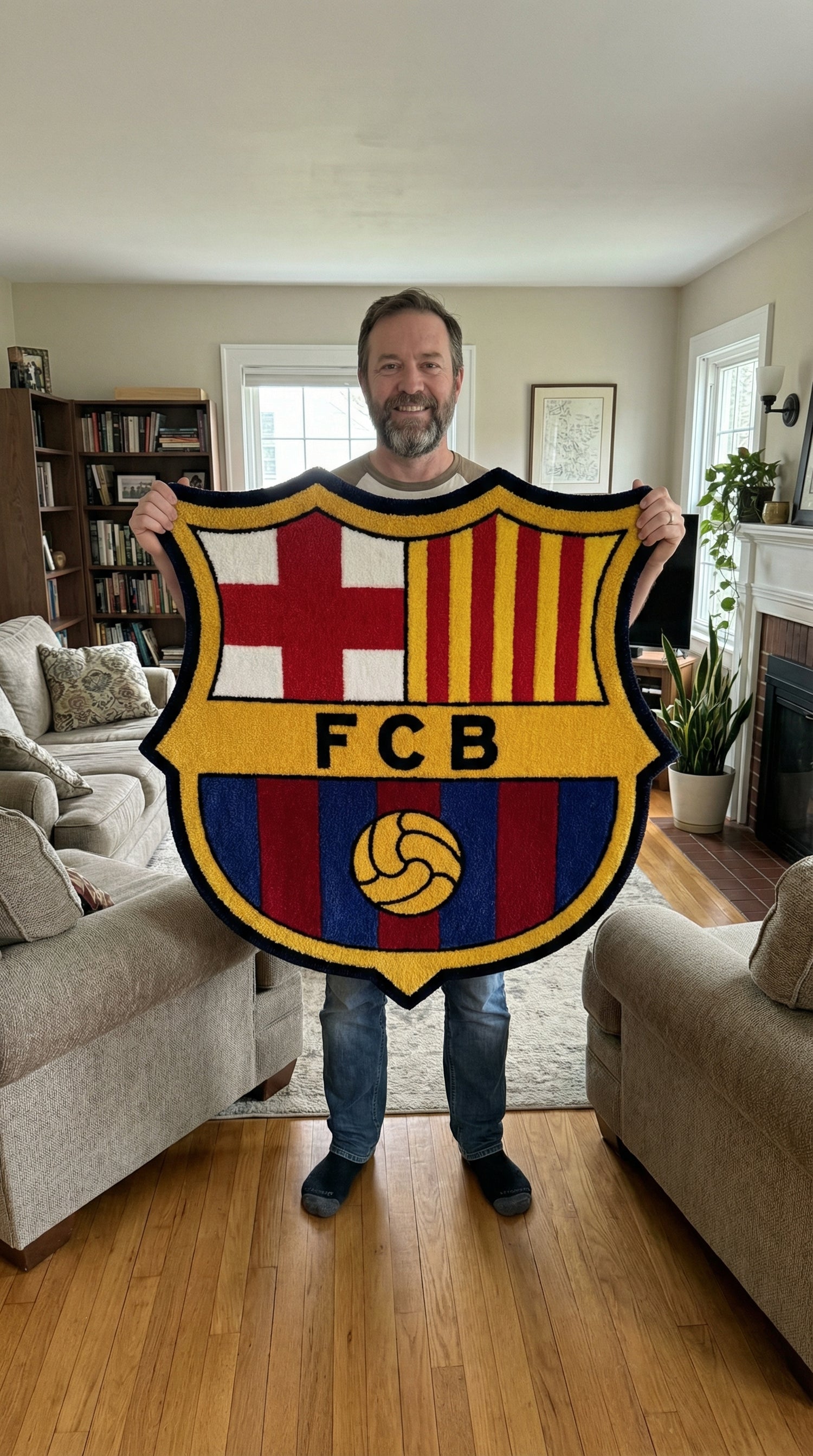 Customer sports rug photo