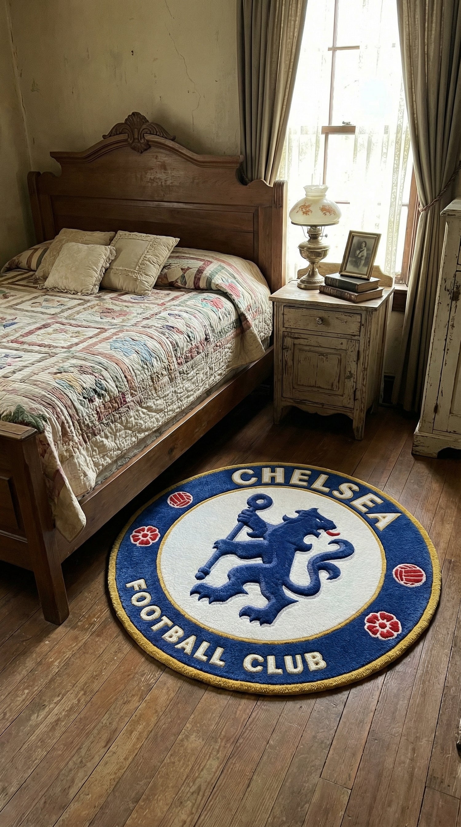 Customer sports rug photo