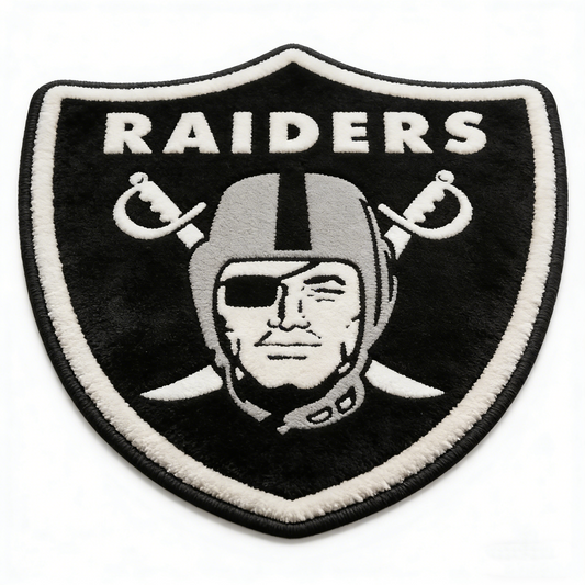 Las Vegas Raiders Logo Rug