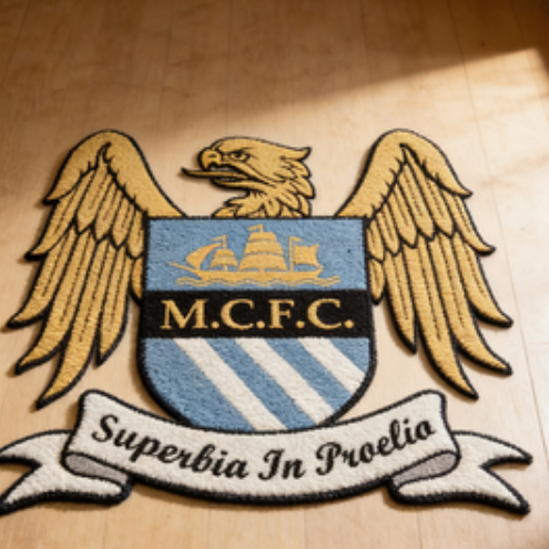 Manchester City FC® Retro Logo Rug
