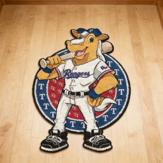 Texas Rangers Mascot Rug