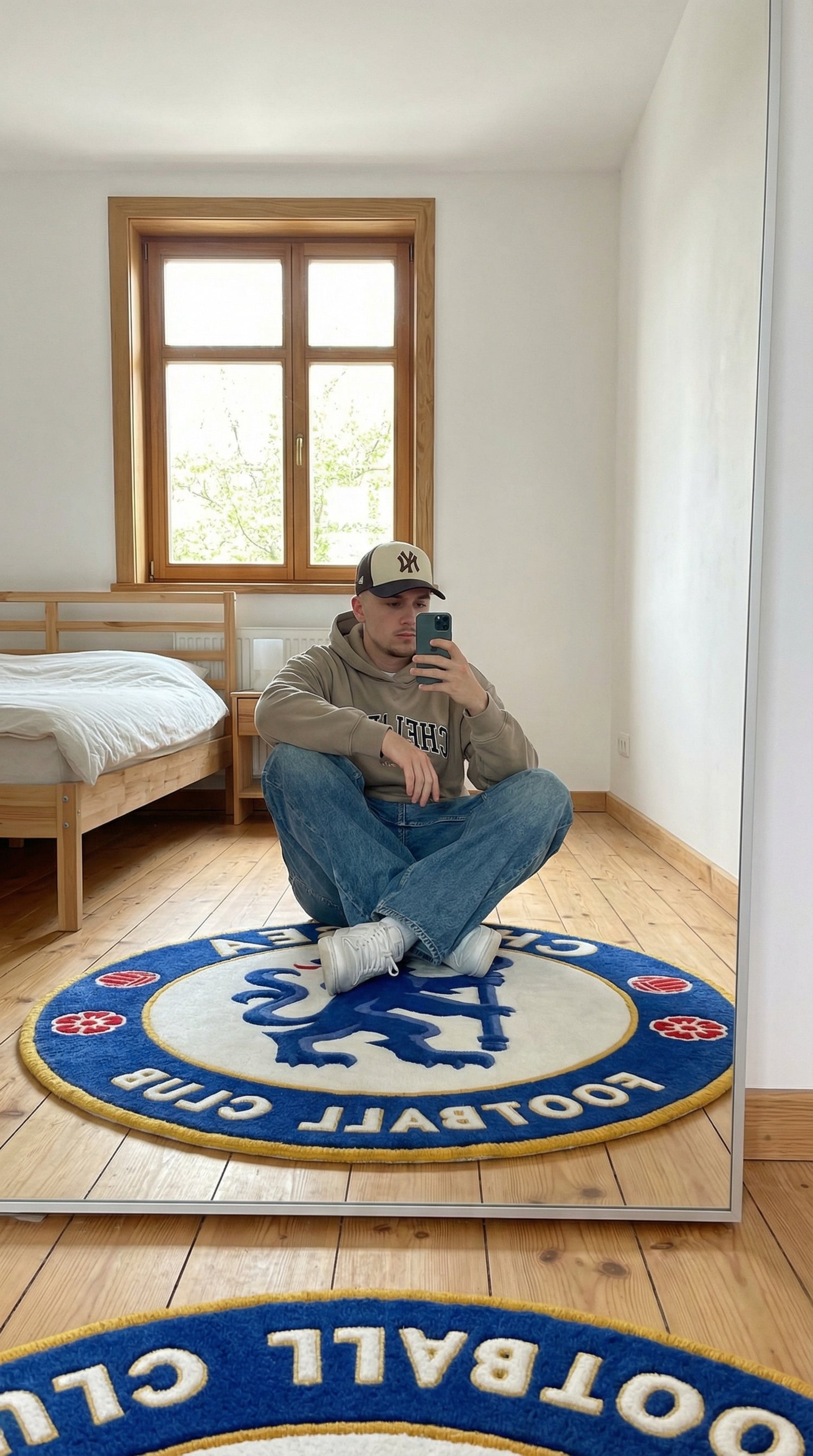 Customer sports rug photo