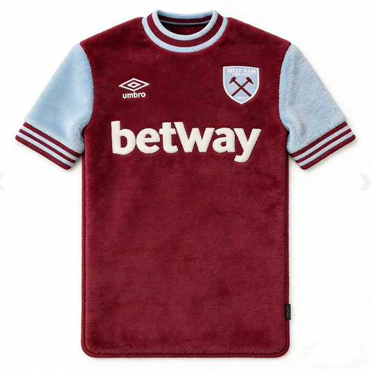 West Ham United FC jersey Rug