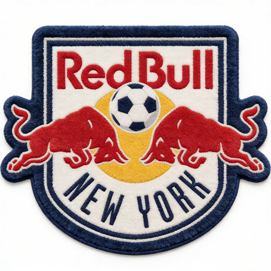 NY Redbulls FC Logo Rug