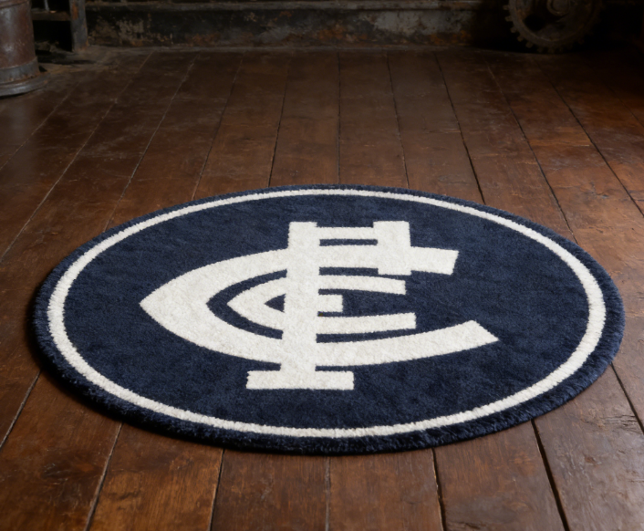 Carlton Fc Logo Rug