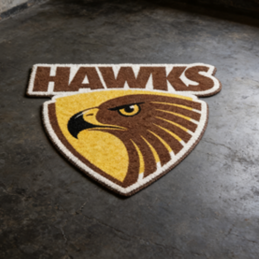 Hawthorn Hawks FC Logo Rug