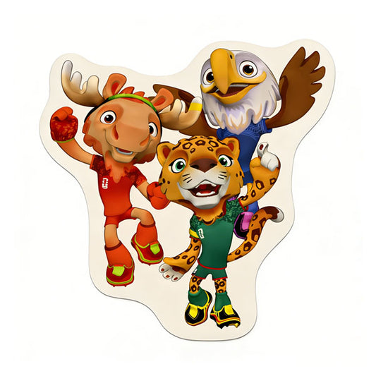 World Cup 2026 Soccer Mascots Rug