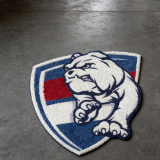 Western Bulldogs Logo Rug