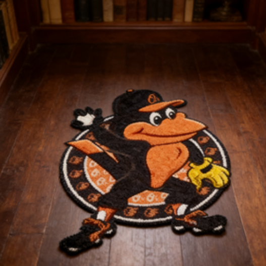Baltimore Orioles Mascot Rug
