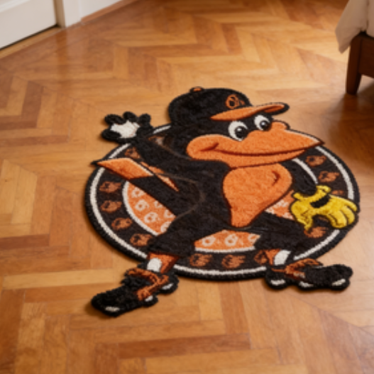 Baltimore Orioles Mascot Rug
