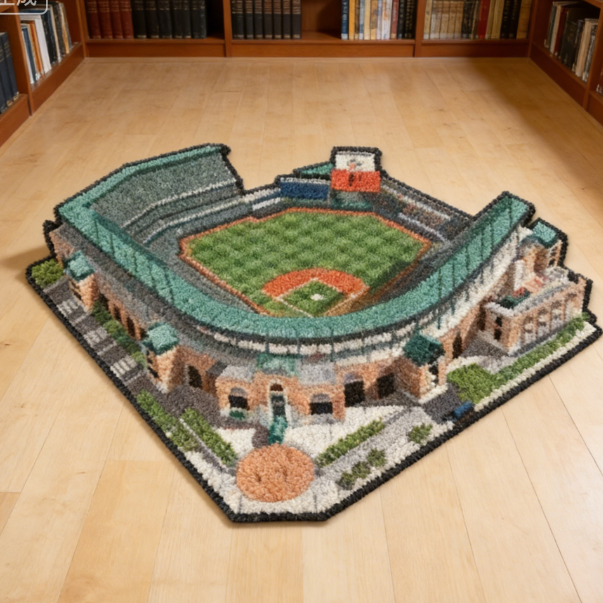 Baltimore Oriolesm Oriole Parkat Camden Yards Stadium Rug