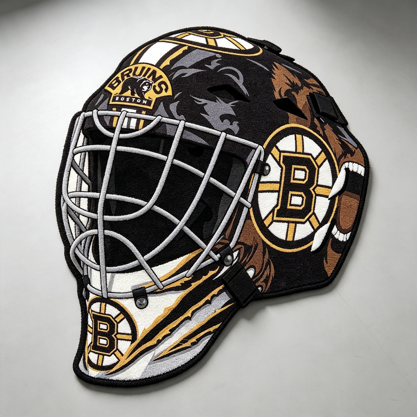 Boston Bruins Goalie Helmet Rug