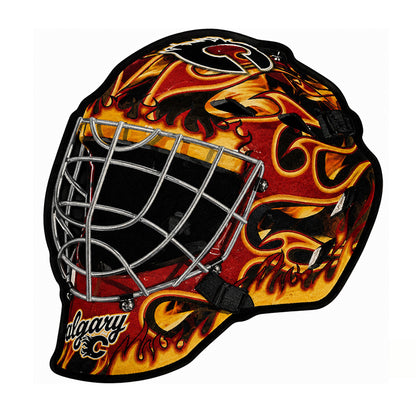 Calgary Flames Goalie Helmet Rug