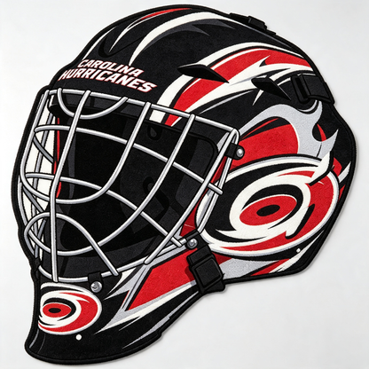 Carolina Hurricanes Goalie Helmet Rug