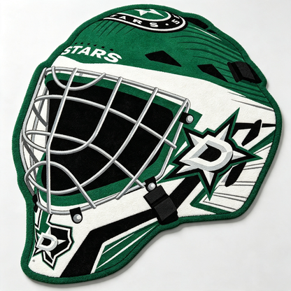 Dallas Stars Goalie Helmet Rug