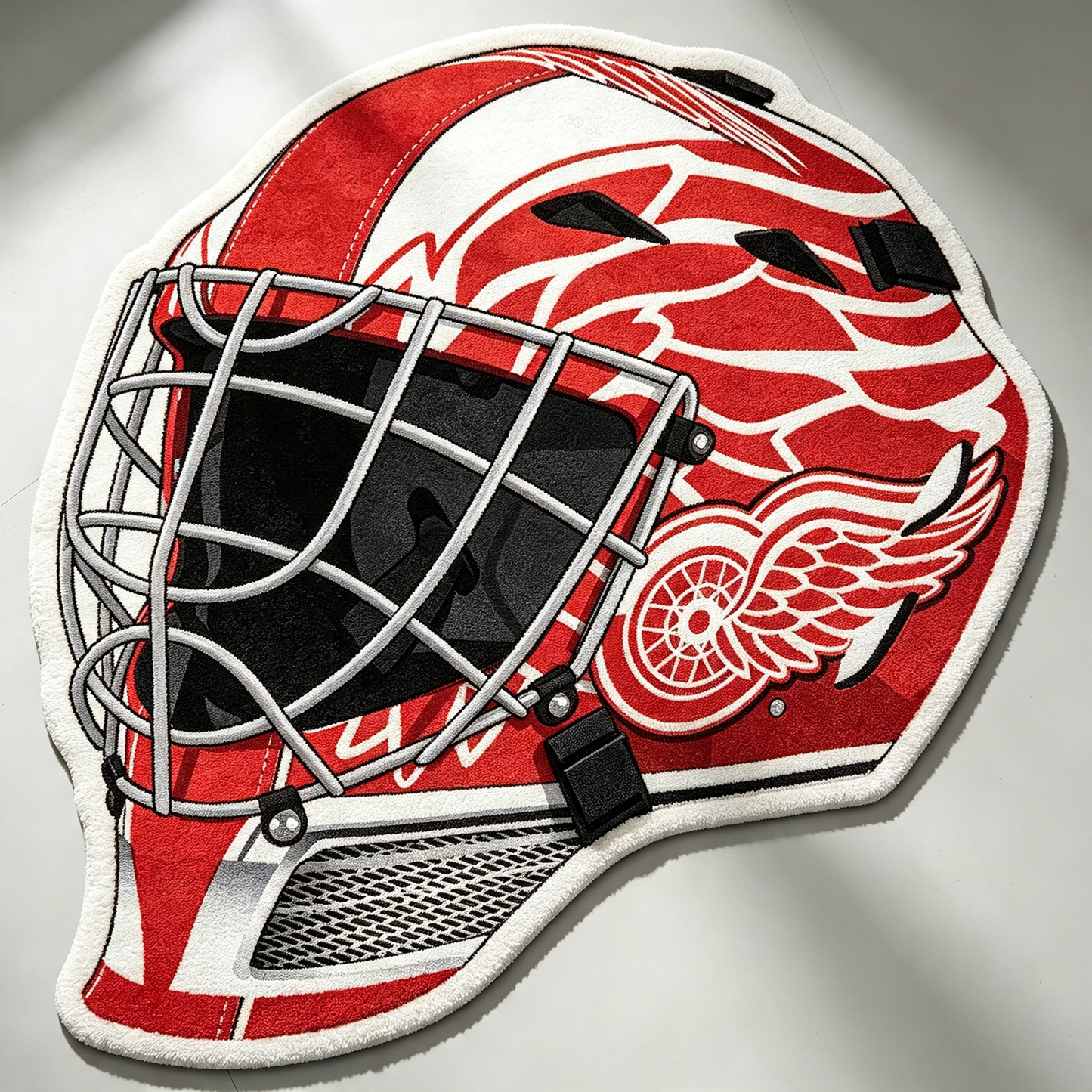 Detroit Red Wings Goalie Helmet Rug