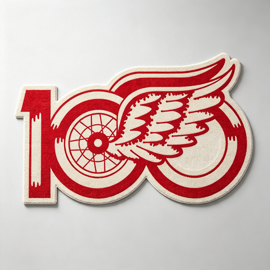 Detroit Red Wings Logo Rug