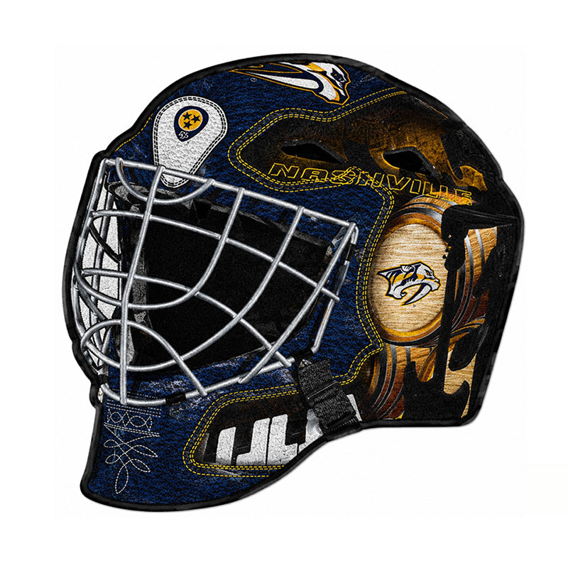 Nashville Predators Goalie Helmet Rug