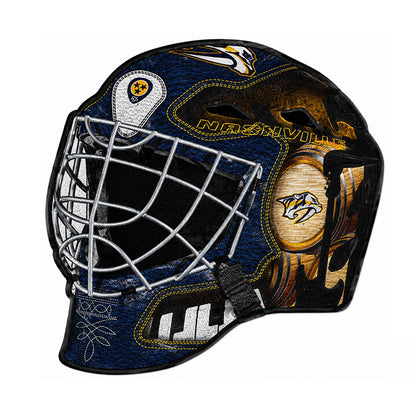 Nashville Predators Goalie Helmet Rug