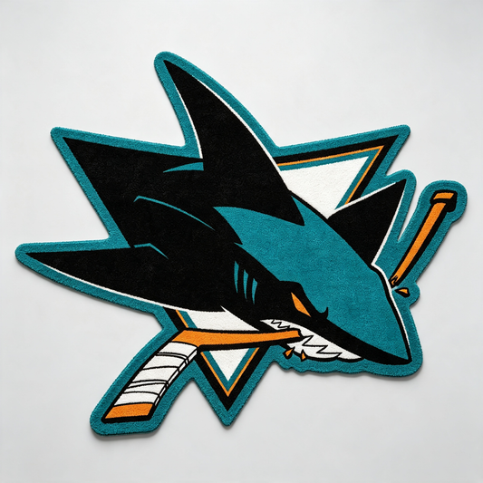 San Jose Sharks Logo Rug