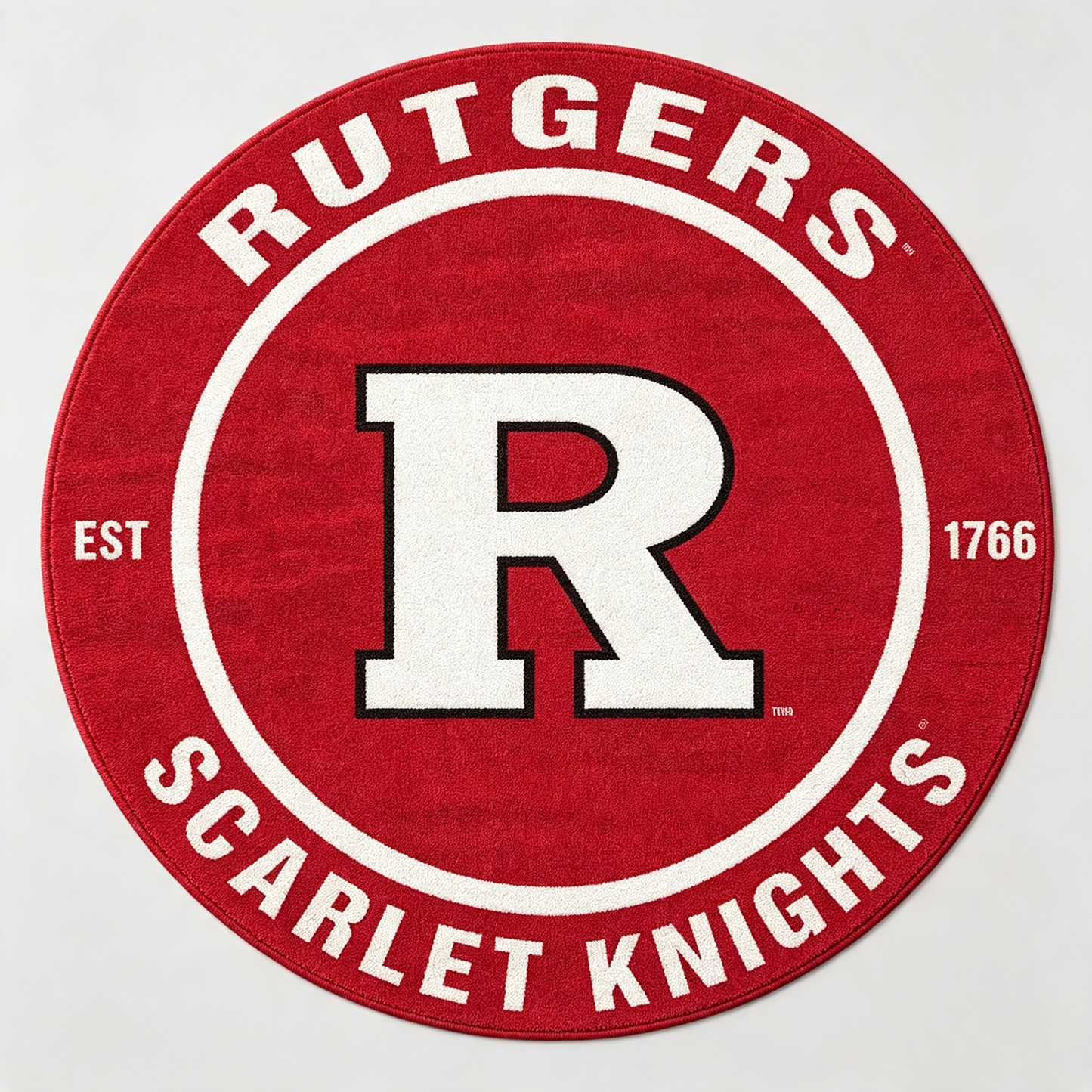Scarlet Knights LOGO Rug -Rutgers