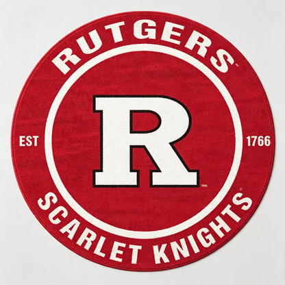 Scarlet Knights LOGO Rug -Rutgers
