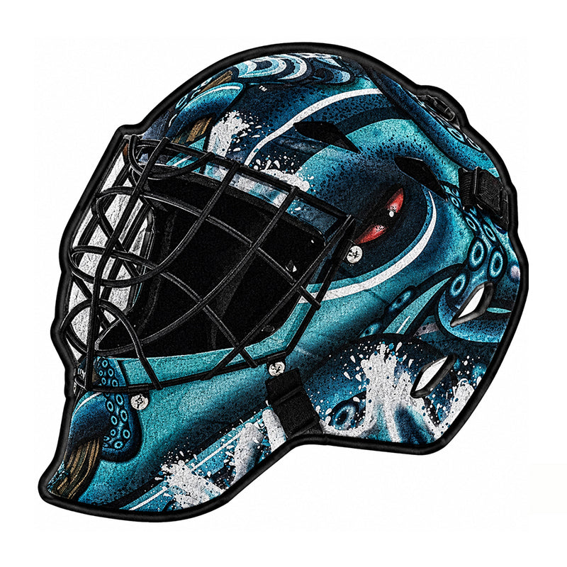 Seattle Kraken Goalie Helmet Rug
