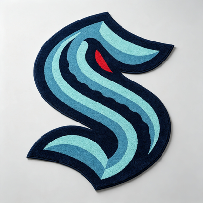 Seattle Kraken Logo Rug
