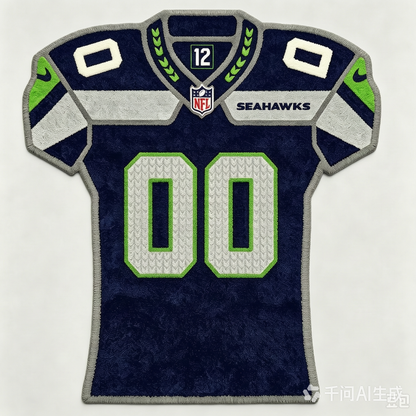 Seattle Seahawks Uniform Rug