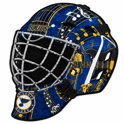 St. Louis Blues Goalie Helmet Rug