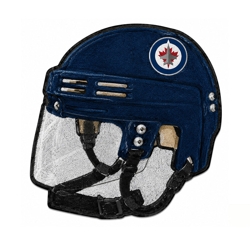 Winnipeg Jets Helmet Rug - Blue