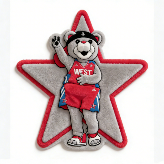 Houston Rockets mascot Rug